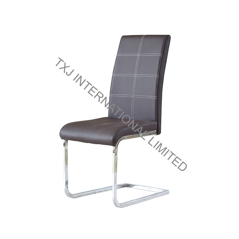 TC-1732 PU Dining Chair with Chromed Frame Featured Image