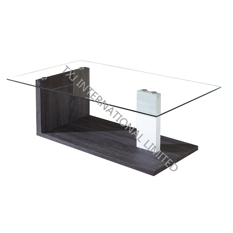 BT-1431 Tempered Glass Coffee Table With MDF Frame Featured Image