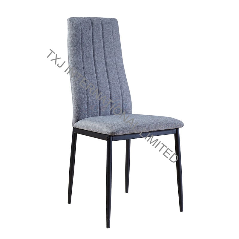 Reasonable price Painted Dining Chair - BC-1654 Fabric Dining Chair With Black color tube – TXJ