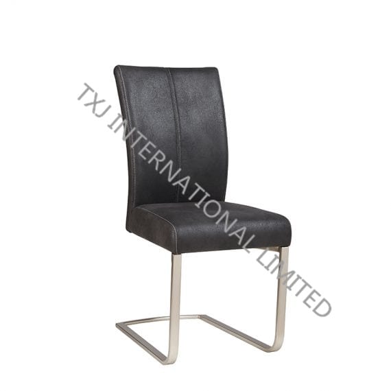 LEA Fabric Dining Chair With Chromed Frame Featured Image