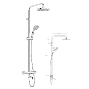 Hot-selling Shower Proof Bathroom Clock - L0601 Shower Column – Sinyu
