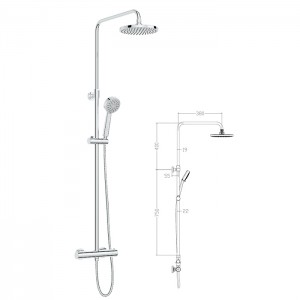 Shower column set L1201 shower column