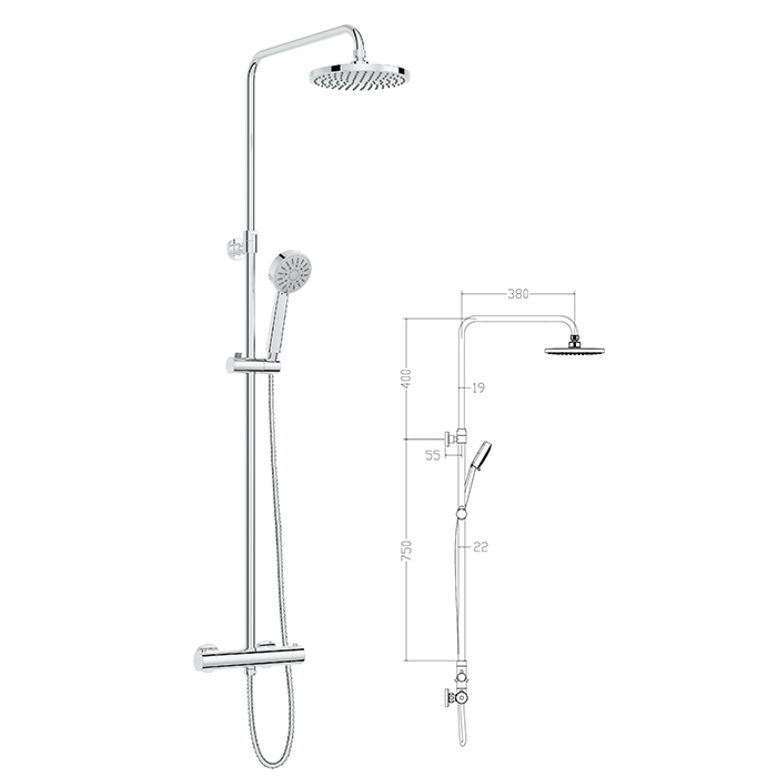 Chinese Professional Shower Column Set - L1201 Shower Column – Sinyu