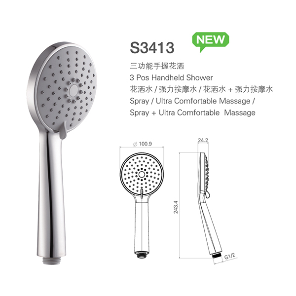 China Manufacturer for 304 Bidet Faucet Shower Column - ABS shower S3413 Handshower – Sinyu