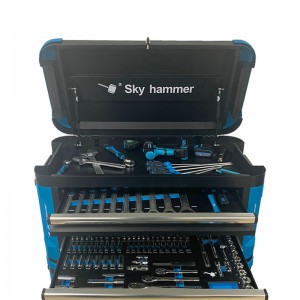 Rolling Trolley Tool Set with 9 drawers