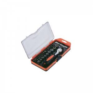 TCC-011A-38 Injection molding tool box with Ratchet Precision socket and bit set