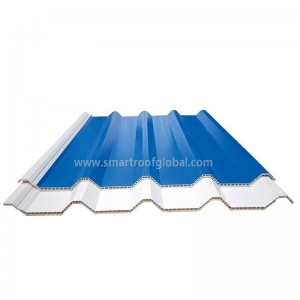 Factory Price Polycarbonate Roof - PVC Hollow Roof Corrugated Plastic Roofing – Smartroof