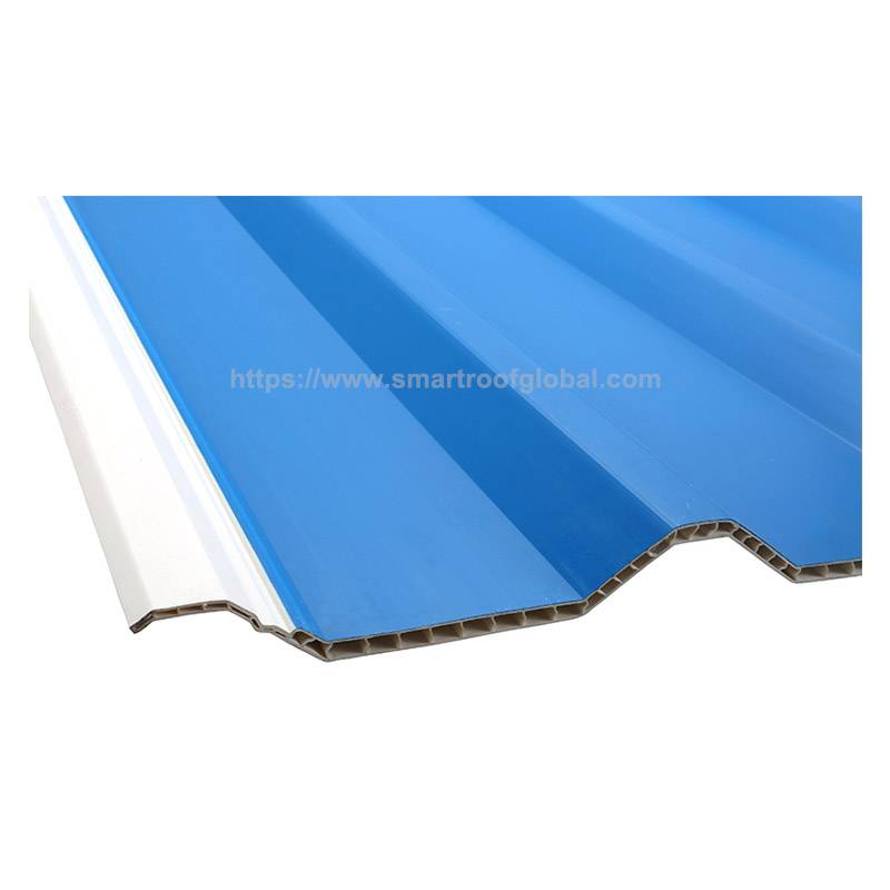 Bottom price Roof Tiles Per M2 - PVC Hollow Roof Corrugated Plastic Roofing – Smartroof detail pictures