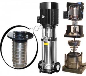 100% stainless steel vertical multistage centrifugal water pumps