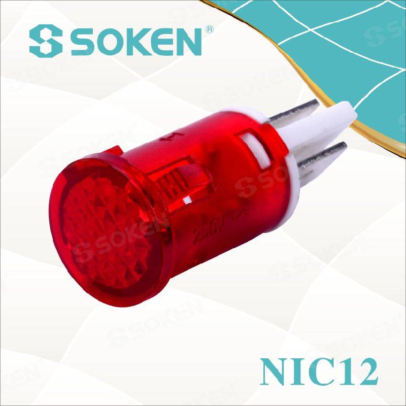 Neon Indicator Light with 110V, 125V, 24V, 12V