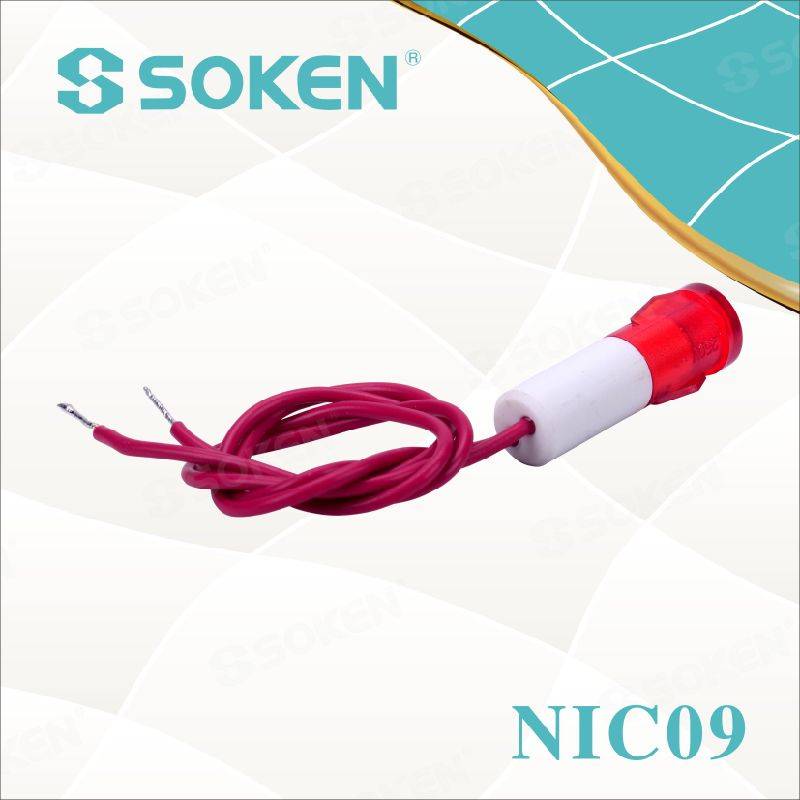 Nic09 Signal Indicator Light with Wire 110V 250V 24V