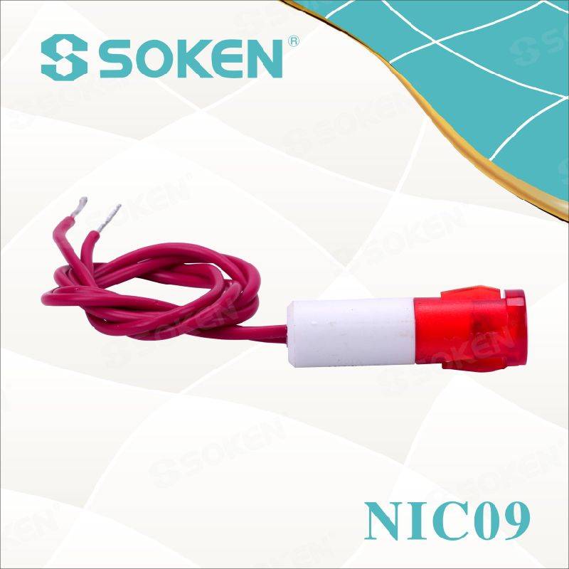 Nic09 Signal Indicator Light with Wire 110V 250V 24V