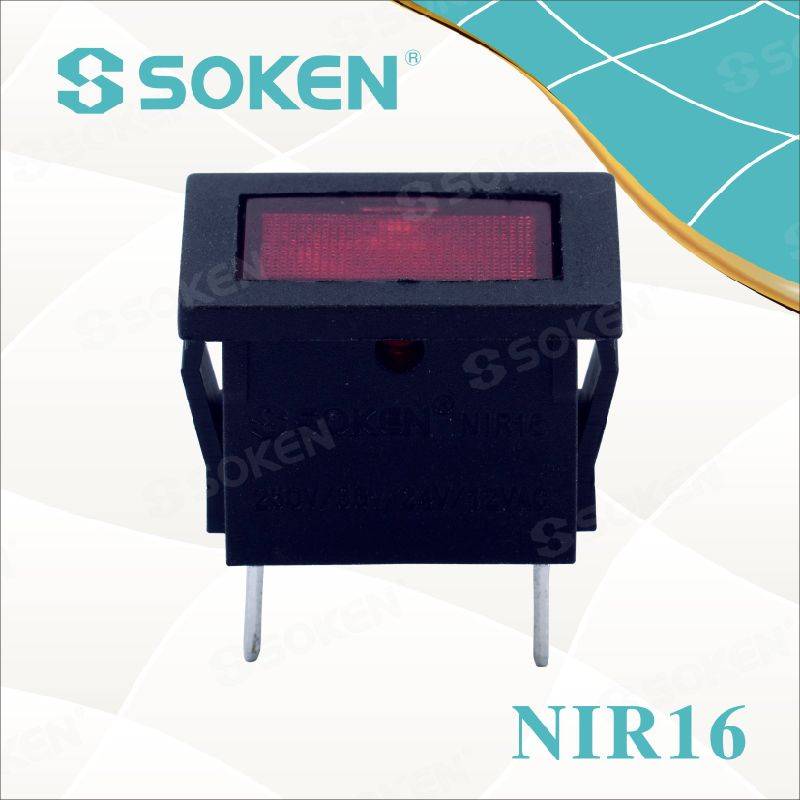 Nir16 12V/24V Miniature Indicator Light with Rice Bulb 21*15mm