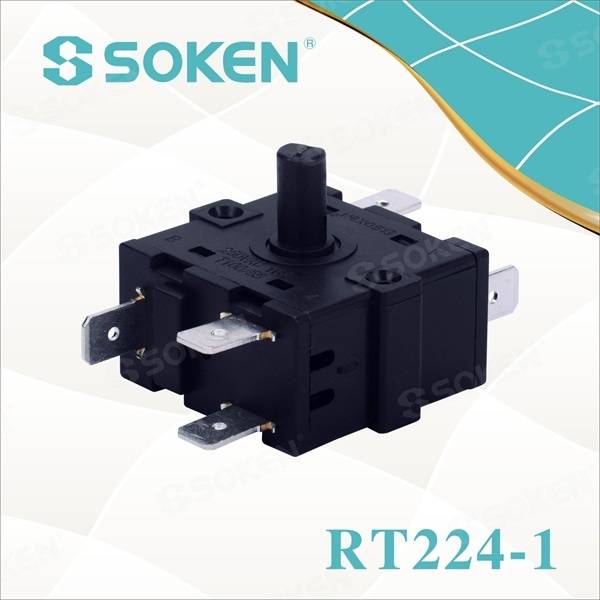Nylon Rotary Switch with 3 Positions (RT224-1)