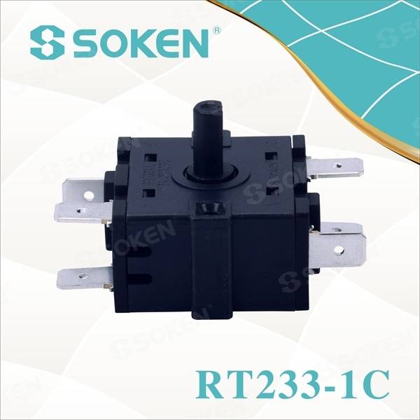Nylon Rotary Switch with 4 Positions (RT233-1C)