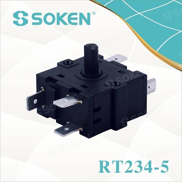 Nylon Rotary Switch with 4 Positions (RT234-5)