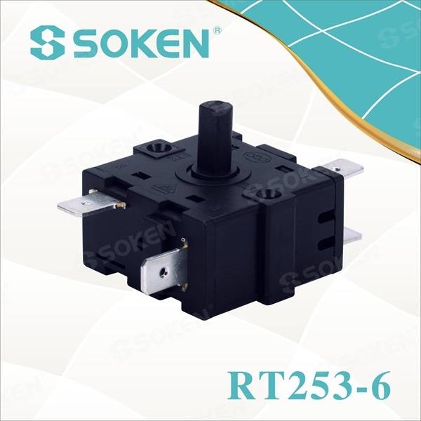 Power Rotary Switch with 16A 250VAC (RT253-6)