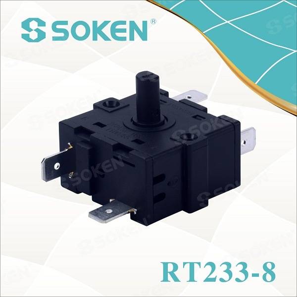 Soken 3 Way Change Over Rotary Switch 250V 5e4 Rt233-8