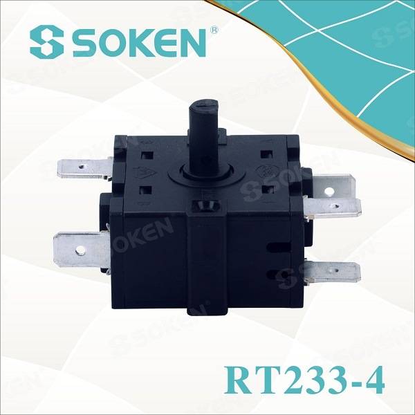 Soken 4 Position Electric Rotary Encoder Switch 16A 250V T100