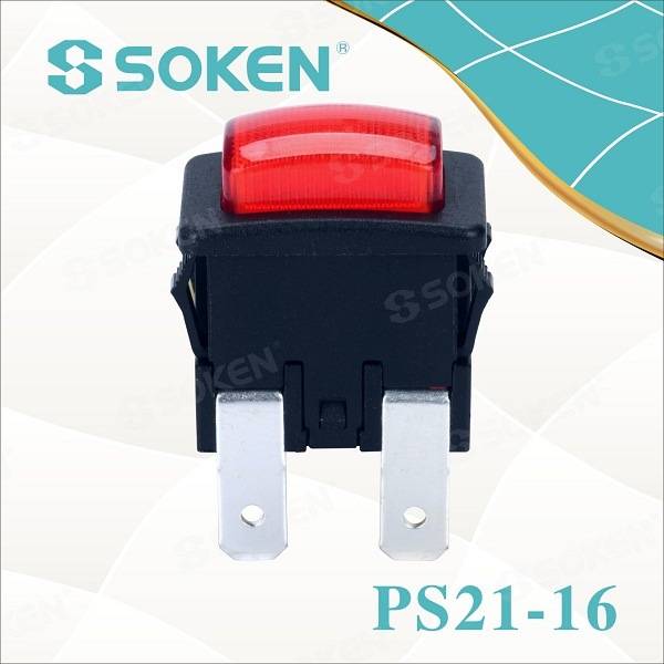 Soken Garment Steamer Push Button Switch 250VAC 16A 1 Pole