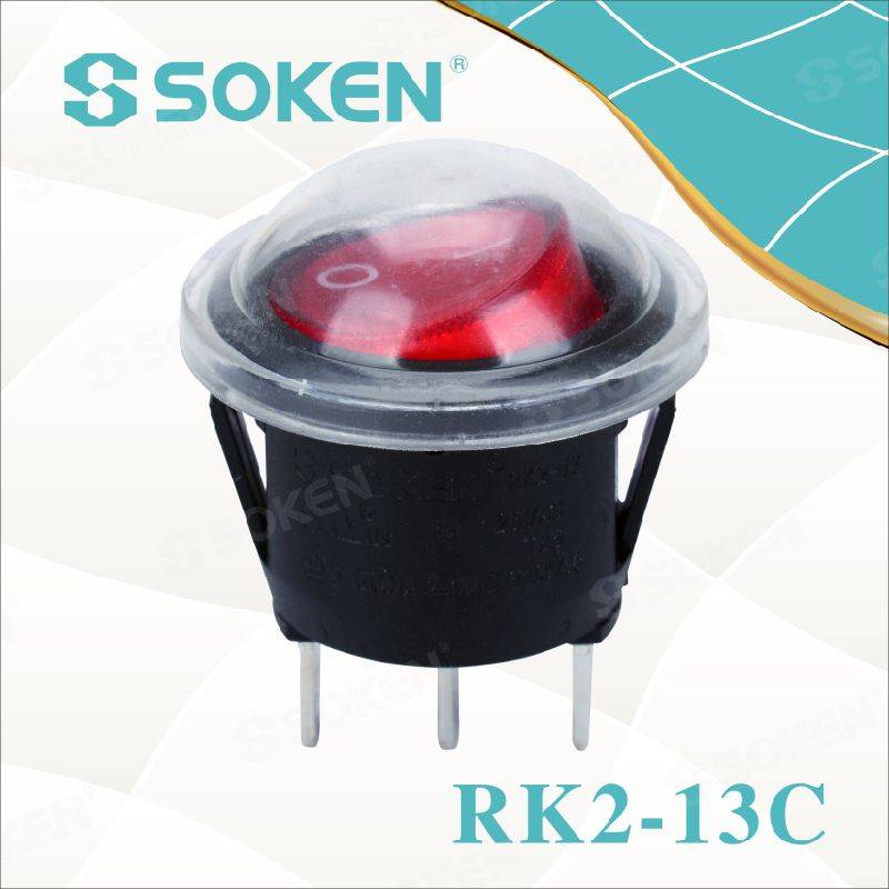 Soken Rk2-13c Round Waterproof Rocker Switch
