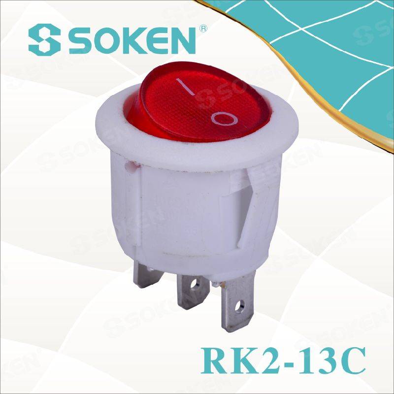 Soken Rk2-13c Round on off Rocker Switch