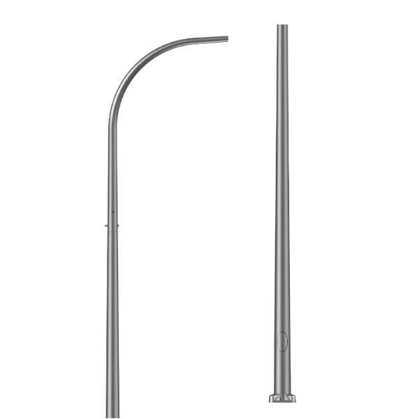 Factory Supply  Stadium Light Poles  - Round Straight Steel Anchor Base Light Pole – Xintong