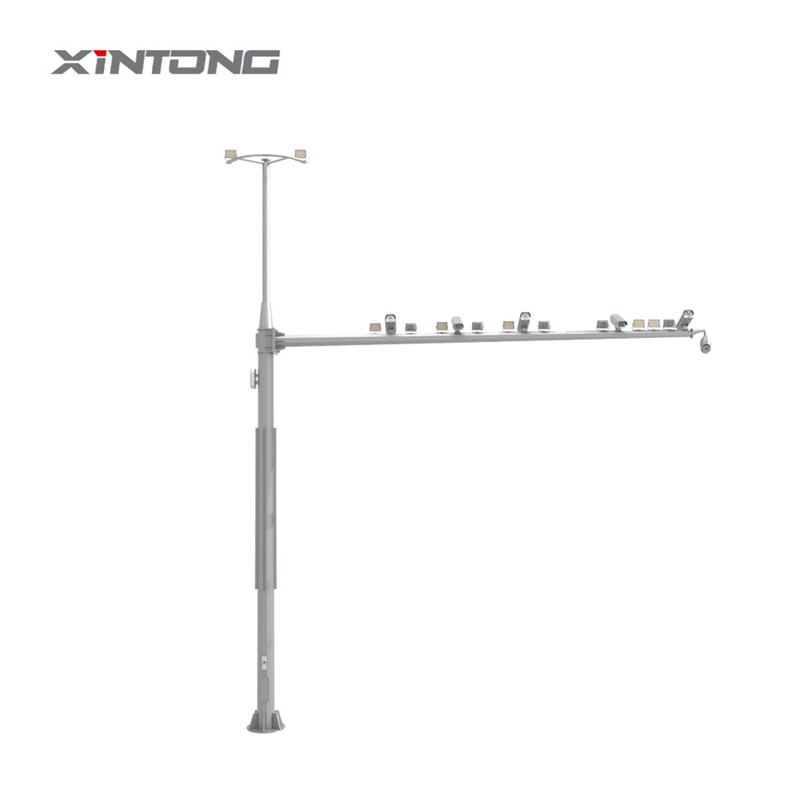 Galvanized High Mast Light Pole With Automatic Lifting System