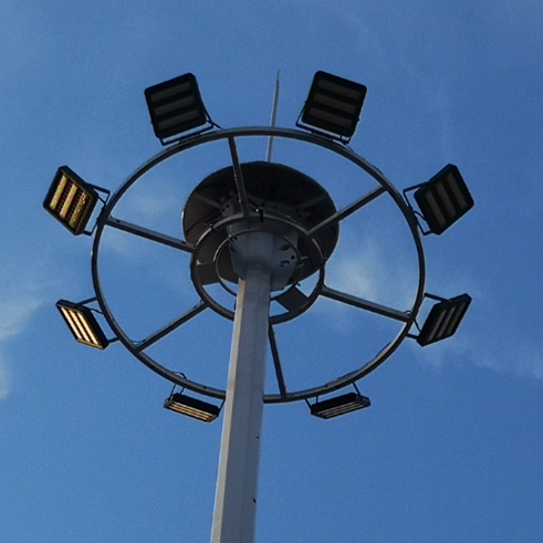 a high mast solar street light
