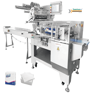 Ukupakisha I-Tissue Paper Flow Pack Machine Soontrue