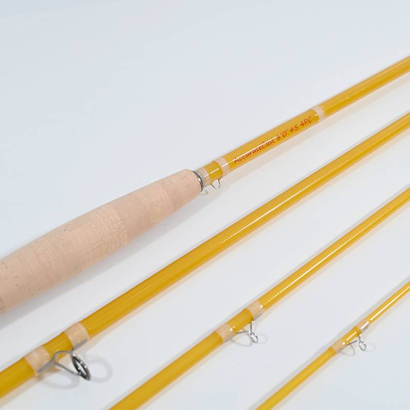 China Translucent fiber glass fly rod 8'0“#5 4pc factory and