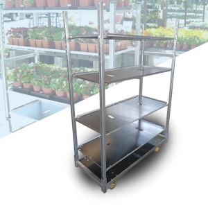 Wholesale Mobile Plant Storage Dutch Flower Trolley Carts with Wheels