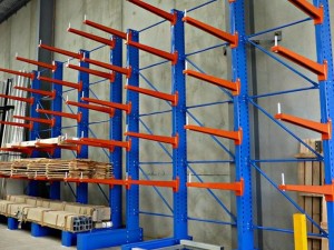 Customzied cantilever racking system from Spieth Storage