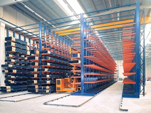 Customzied cantilever racking system from Spieth Storage