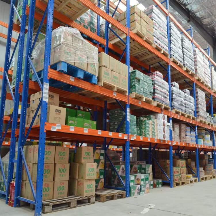 Warehouse multi-tier heavy-duty pallet racking system supplied by Spieth