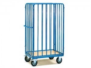 Warehouse Nestable Rolling Cage Trolley with Wheels