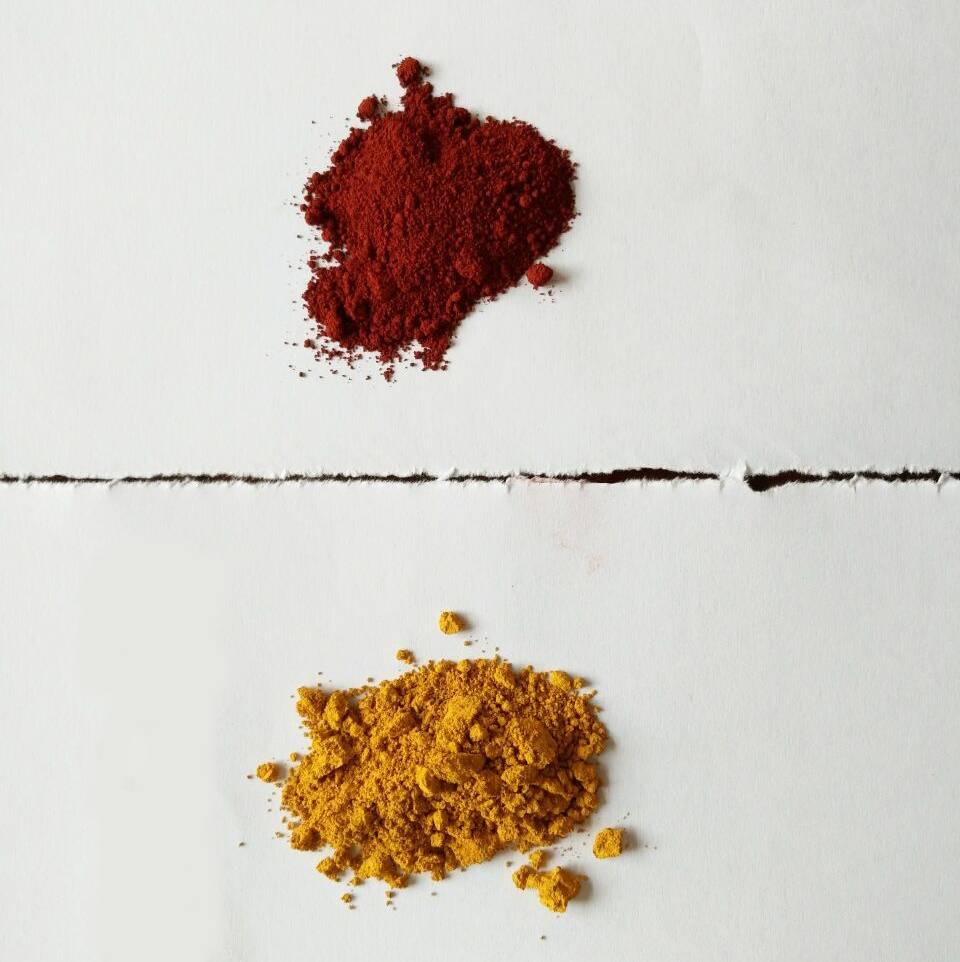 iron oxide red and yellow