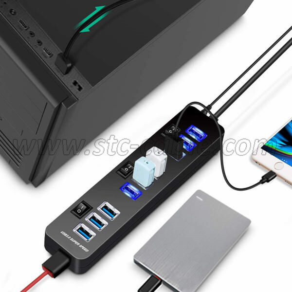 USB 3.0 HUB 10 Ports with switch - China STC Electronic(Hong Kong)