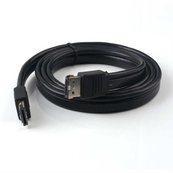 12V eSATA USB Power eSATA Male to Male esata+USB Cable