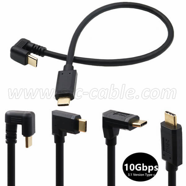 180 Degree U Shape USB C 3.1 Gen 2 Cable