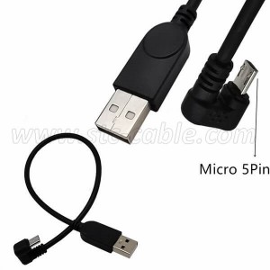 180 Degree U Shape Micro USB to USB 2.0 Cable