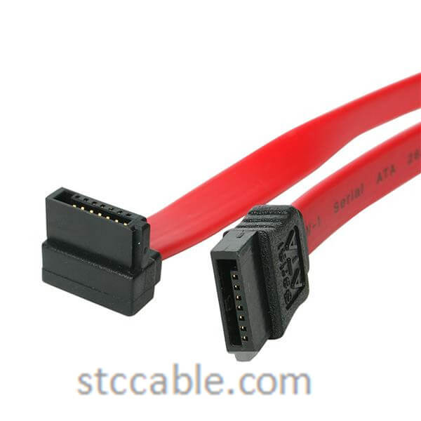 18in SATA to Right Angle SATA Serial ATA Cable