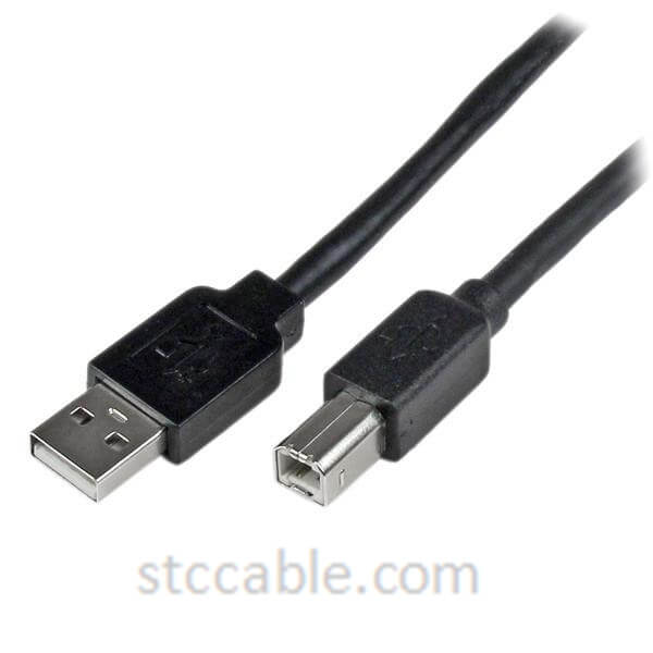20m  65 ft Active USB 2.0 A to B Cable – Male to male