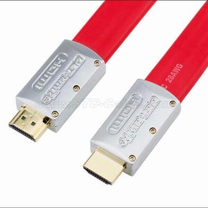 4K HDMI 2.0 Flat Cable Wire with metal head