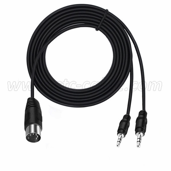 Cable Jack 3.5mm stereo slim male - male 50cm