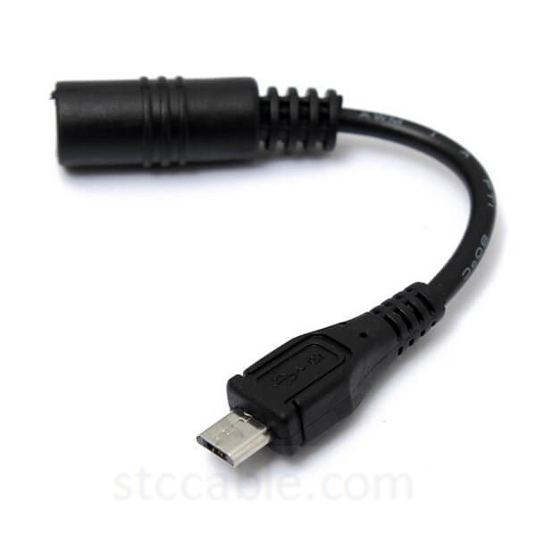 5 Pin Micro USB Cable Male To Female DC 5.5x2.1mm Power Supply Charging Cable Adapter