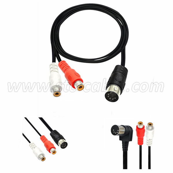 Phono Splitter Male Female, Audio Interconnect Cable