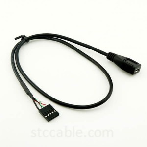 Micro USB Female to Dupont 5 Pin Female Header Motherboard Adapter Cable