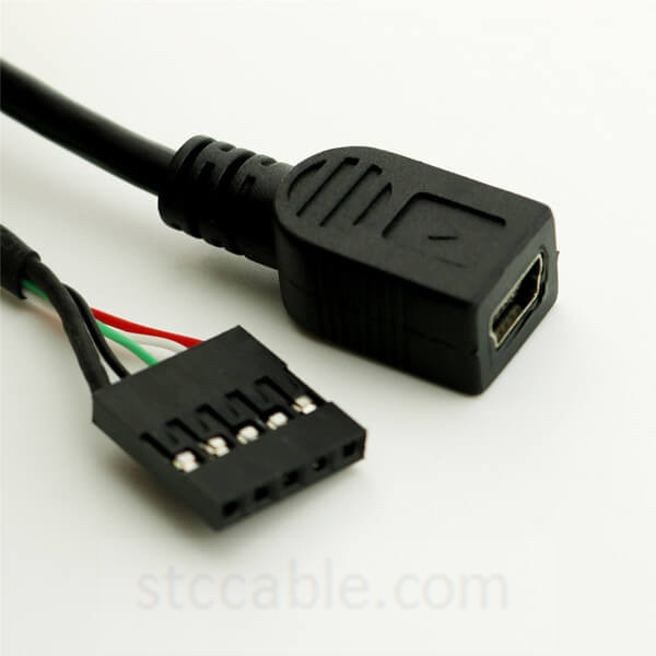 50cm Mini USB 5 Pin Female to Dupont 5Pin Female Header PCB Motherboard Adapter Cable