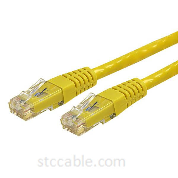 1 ft (0.3m) Molded Yellow Cat 6 Cables